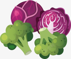 健康蔬菜空心菜装饰矢量图素材