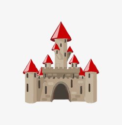 卡通版的城堡素材