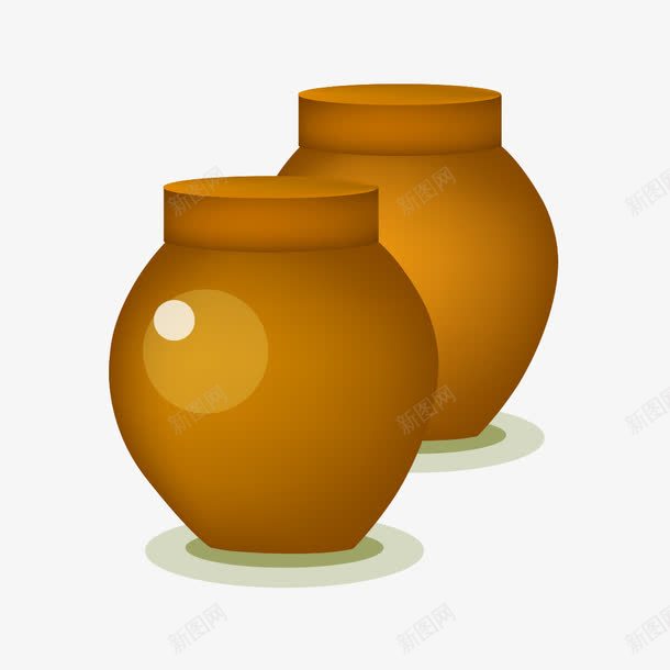 褐色陶瓷png免抠素材_新图网 https://ixintu.com 瓷器素材 罐子 褐色 陶瓷
