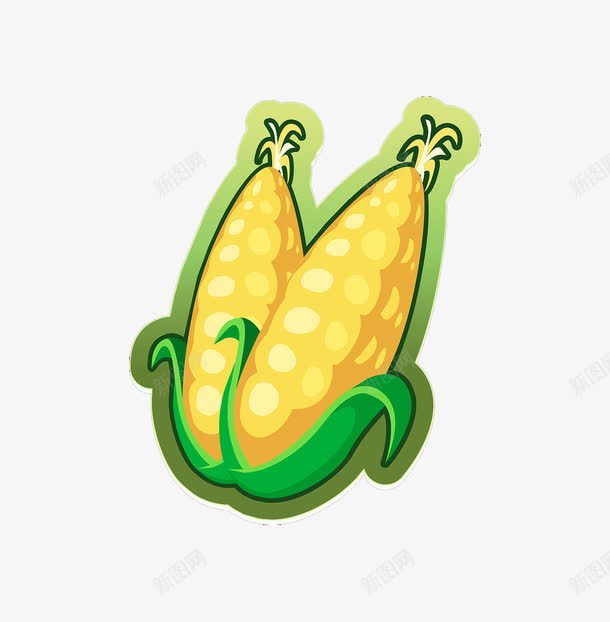 卡通蔬菜玉米每日必需补充维生素png免抠素材_新图网 https://ixintu.com 卡通 每日必需 玉米 维生素 营养 蔬菜 补充