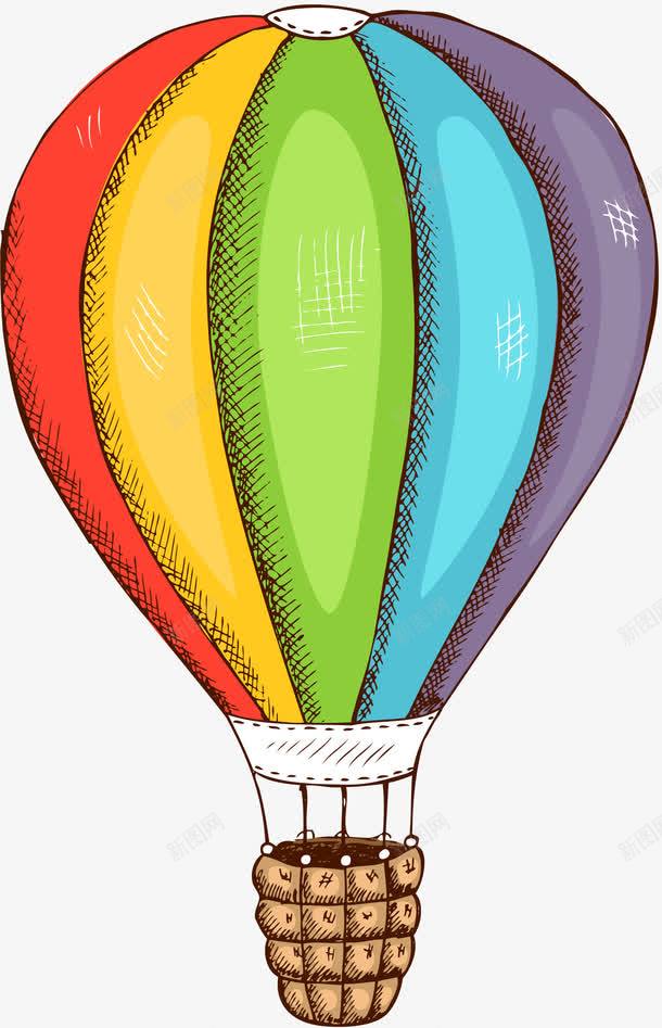 热气球元素png免抠素材_新图网 https://ixintu.com 元素 卡通 手绘 热气球