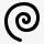 螺旋简单的黑色iphonemini图标png_新图网 https://ixintu.com spiral 螺旋