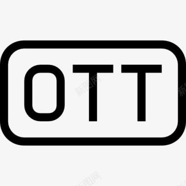 OTT文件圆角矩形卒中接口符号图标图标