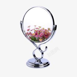 立式镜子立式圆镜一台高清图片