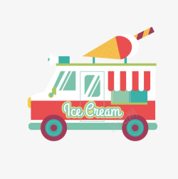 贩卖冰激凌车高清图片