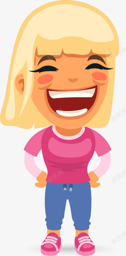哈哈大笑的女孩png免抠素材_新图网 https://ixintu.com 哈哈大笑 哈哈笑 大笑 大笑女孩 开心 欢快 眯眯眼 笑哈哈 笑的眯眯眼 高兴