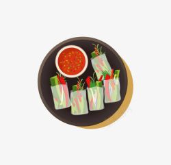 丰盛餐砂锅饭晚餐高清图片