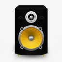 演讲者黑色塑料黄色锥图标png_新图网 https://ixintu.com black plastic plus speaker yellow 塑料 演讲者 黄色的 黑色的