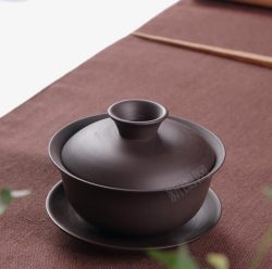 紫砂盖碗泡茶碗素材