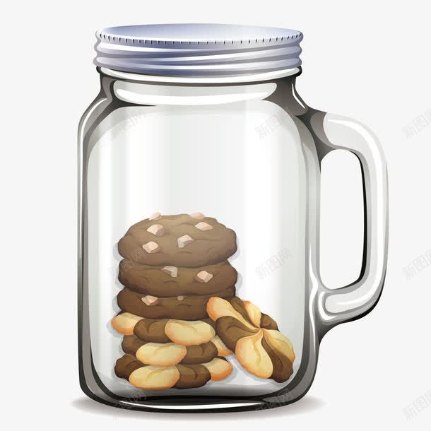 饼干罐png免抠素材_新图网 https://ixintu.com 储存 玻璃罐 罐子 装饰