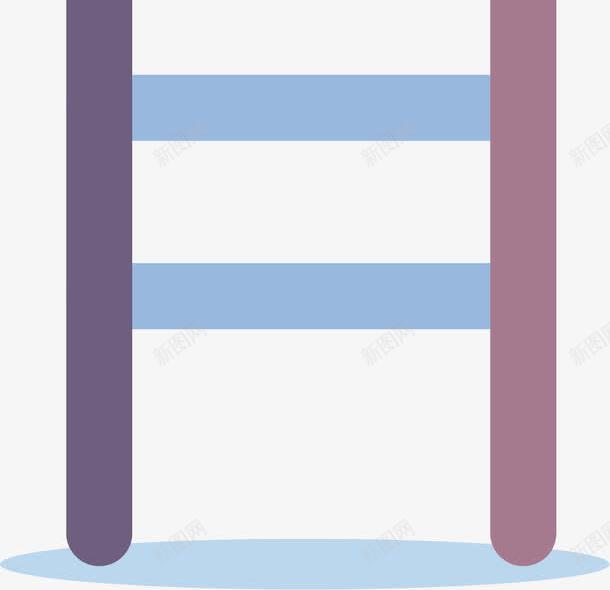 紫色直梯png免抠素材_新图网 https://ixintu.com 楼梯 登高梯 直梯 紫色