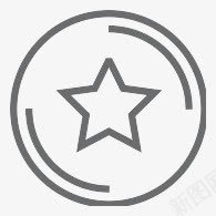 按钮圆明星Outlineicons图标png_新图网 https://ixintu.com Button circle star 圆 按钮 明星