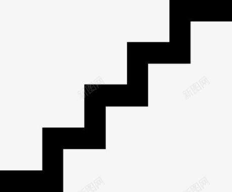 楼梯AIGA符号标志图标图标