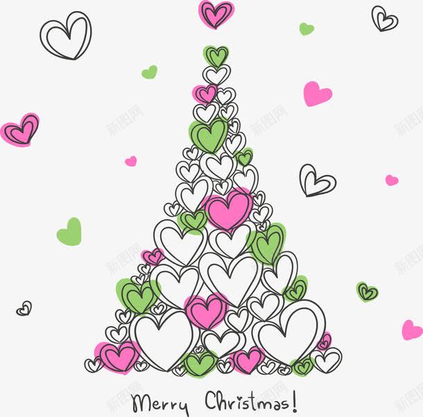 爱心圣诞树png免抠素材_新图网 https://ixintu.com 圣诞 圣诞图片 圣诞树 圣诞节 爱心树 矢量圣诞