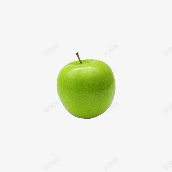 一个青苹果png免抠素材_新图网 https://ixintu.com 一个青苹果 水果 苹果