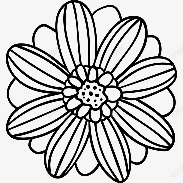 线条花朵图标png_新图网 https://ixintu.com PNG图形 PNG装饰 植物 线条 花朵 装饰