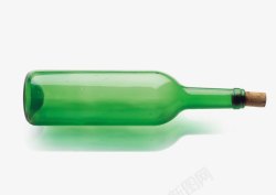 绿色漂流瓶素材