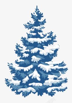 树上积雪素材