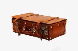 彩色长方体破旧的长方体行李箱高清图片