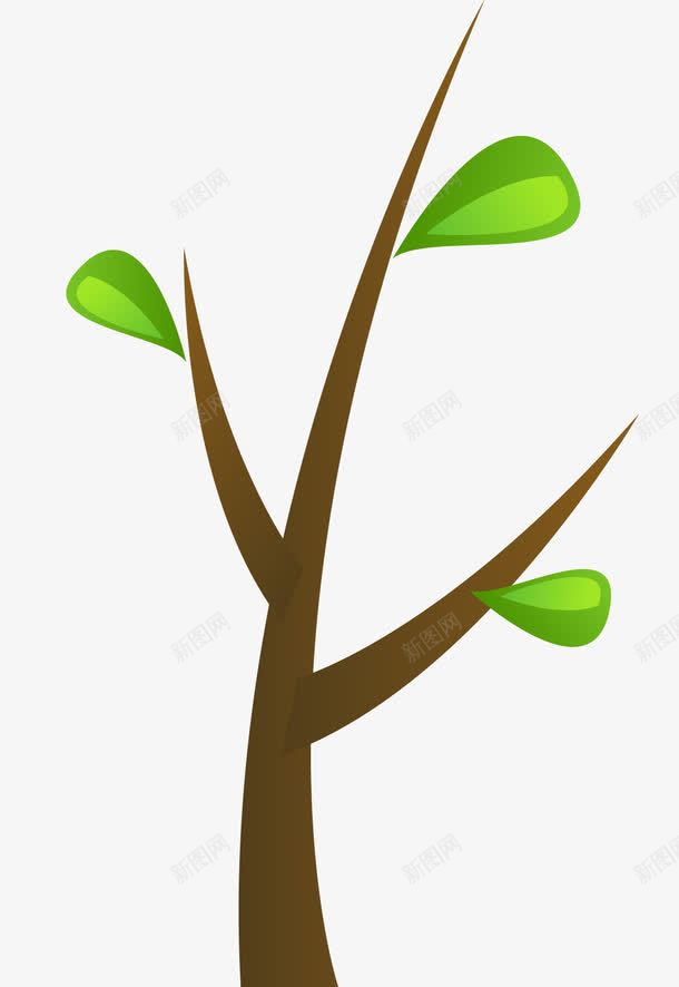 绿色的小树png免抠素材_新图网 https://ixintu.com PNG图形 PNG装饰 卡通 小树 绿色 装饰