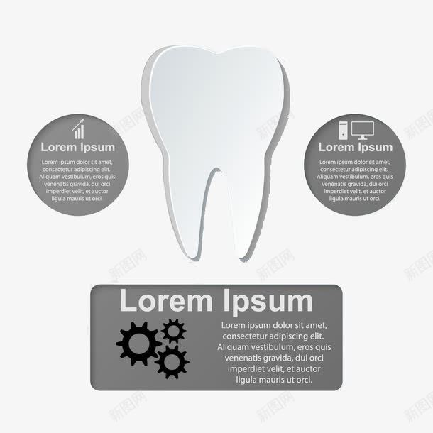 牙齿信息图表png免抠素材_新图网 https://ixintu.com 信息图表 卡通牙齿 牙齿保健