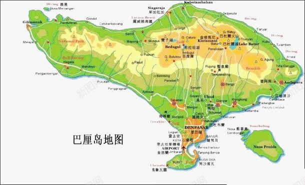 美丽的巴厘岛png免抠素材_新图网 https://ixintu.com 亚洲地图 巴厘岛 漂亮 绿色 美丽