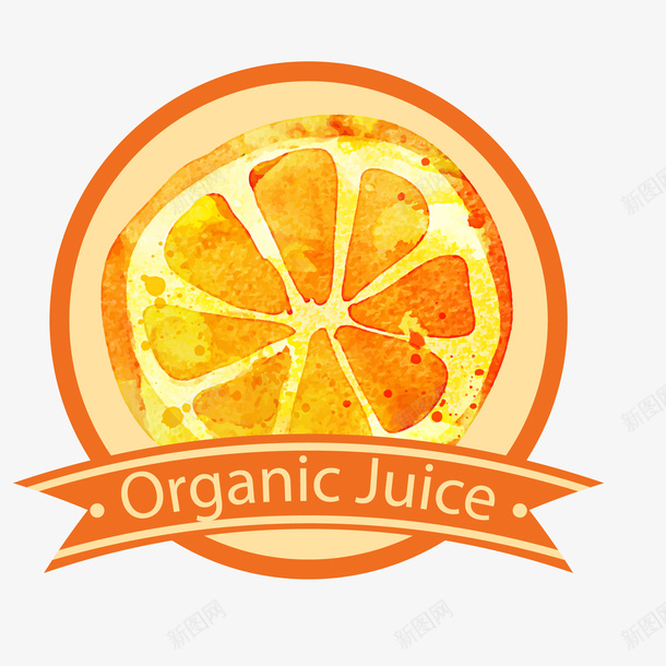 卡通水果标签矢量图ai免抠素材_新图网 https://ixintu.com 卡通 标签设计 植物 橙子 水果 食物 矢量图