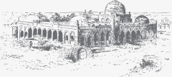 大殿城堡希腊皇宫矢量图高清图片