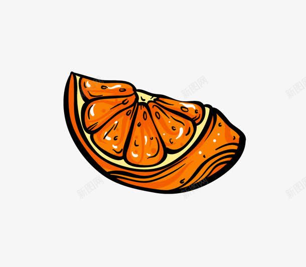 线条水果橘子png免抠素材_新图网 https://ixintu.com 橘子 水果 线条 维生素 营养 补充