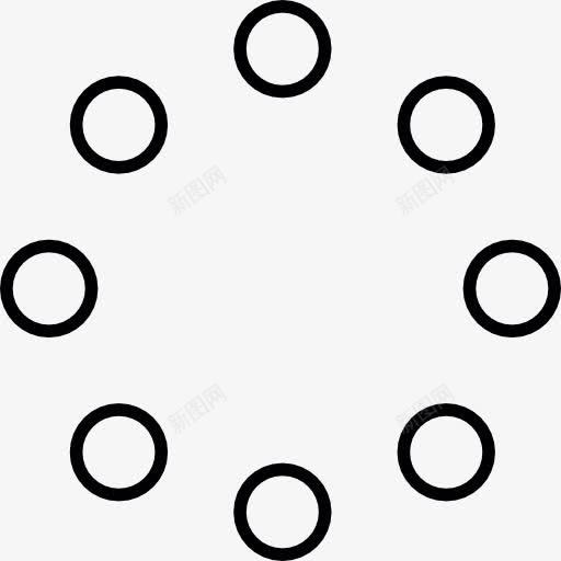 小圈子里形成一个圈图标png_新图网 https://ixintu.com 几何 圆 圆的形状 形状