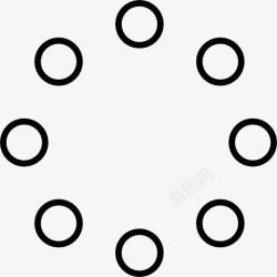 圆的形状小圈子里形成一个圈图标高清图片