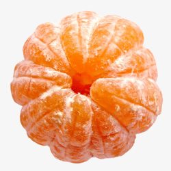 黄橘子剥皮的橘子高清图片