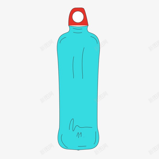 蓝色瓶子png免抠素材_新图网 https://ixintu.com png png素材 水瓶 瓶子 蓝色