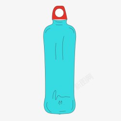 蓝色瓶子素材