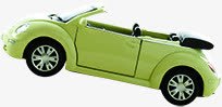 绿色可爱小轿车玩具素材