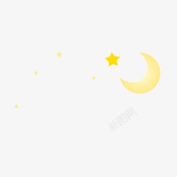 星星月亮素材