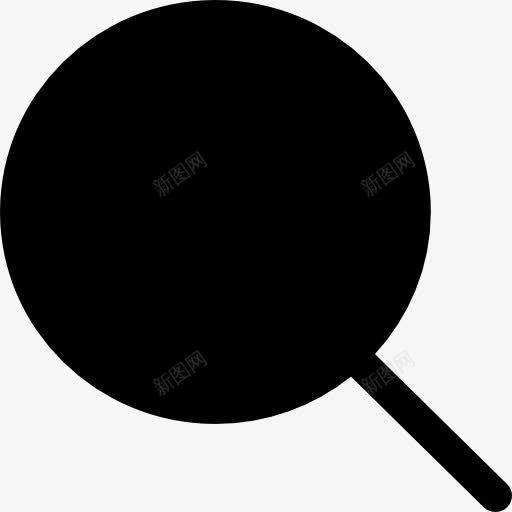 搜索放大镜黑色形状图标png_新图网 https://ixintu.com 大杯固体 形状 形状工具 搜索 界面 符号 轮廓 黑色