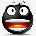 令人兴奋的微笑emoticonblack图标png_新图网 https://ixintu.com Exciting Smile 令人兴奋的 微笑