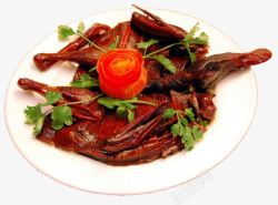 传统花色美味烤鸭高清图片