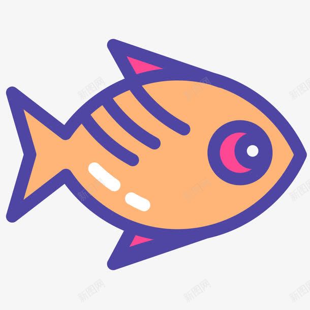 灰色手绘海洋小鱼卡通图标png_新图网 https://ixintu.com 动物 卡通图标 小鱼 手绘 海洋 灰色 纹理 高光