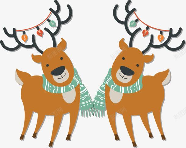 圣诞节驯鹿png免抠素材_新图网 https://ixintu.com 圣诞老人 圣诞节 礼物 节日 驯鹿