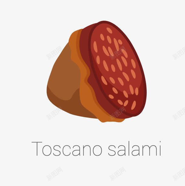 熏肉png免抠素材_新图网 https://ixintu.com salami toscano 火腿制品 熏腊 香肠