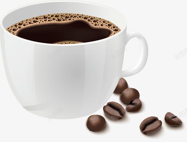 原汁原味的咖啡矢量图ai免抠素材_新图网 https://ixintu.com 咖啡 咖啡豆 矢量图