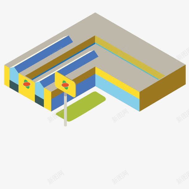 3d模型房子建筑小屋png免抠素材_新图网 https://ixintu.com 图形 形状 手绘 概念图 模型 绘画