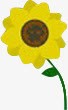 花朵png免抠素材_新图网 https://ixintu.com 一枝花 手绘花朵 葵花 黄色花朵