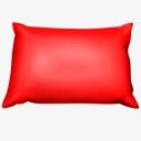 红枕头枕头png免抠素材_新图网 https://ixintu.com pillow red 枕头 红