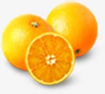 黄色橙子剖面素材