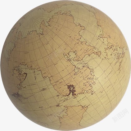 圆形的地球仪产品实物png免抠素材_新图网 https://ixintu.com 产品 圆形 地球仪 实物