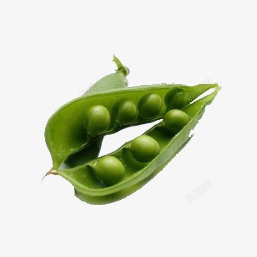 绿色豌豆角png免抠素材_新图网 https://ixintu.com 健康 健康产业 实物 绿色 豌豆角