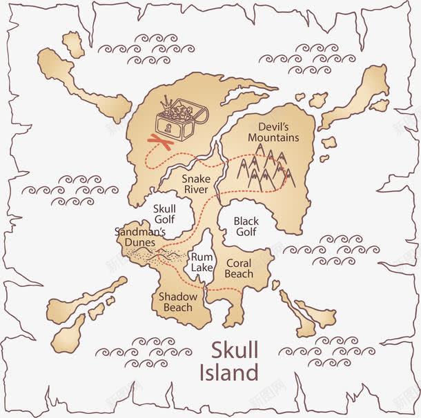 手绘冒险岛地图png免抠素材_新图网 https://ixintu.com 冒险地图 地图 复古地图 手绘地图 探险地图 矢量png